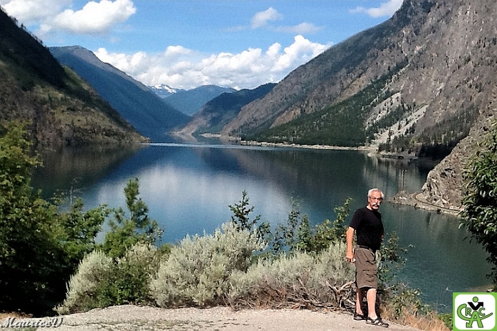 Richard_Lac.jpg - En 2014, visite du lac Lillooet (longueur 25 km), non loin de Whistler en Colombie-Britannique