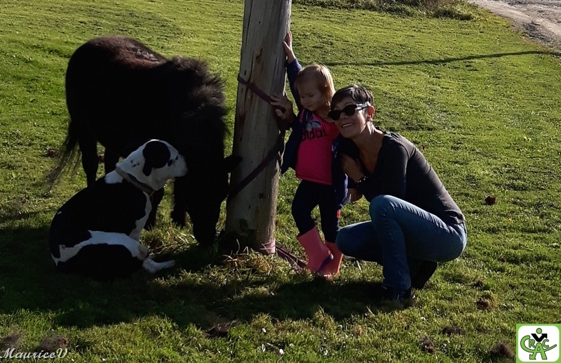 Suzanne_049-RS8.jpg - Suzanne, Maéva ainsi que sa chienne Kelly et son cheval miniature "Tout-Petit".